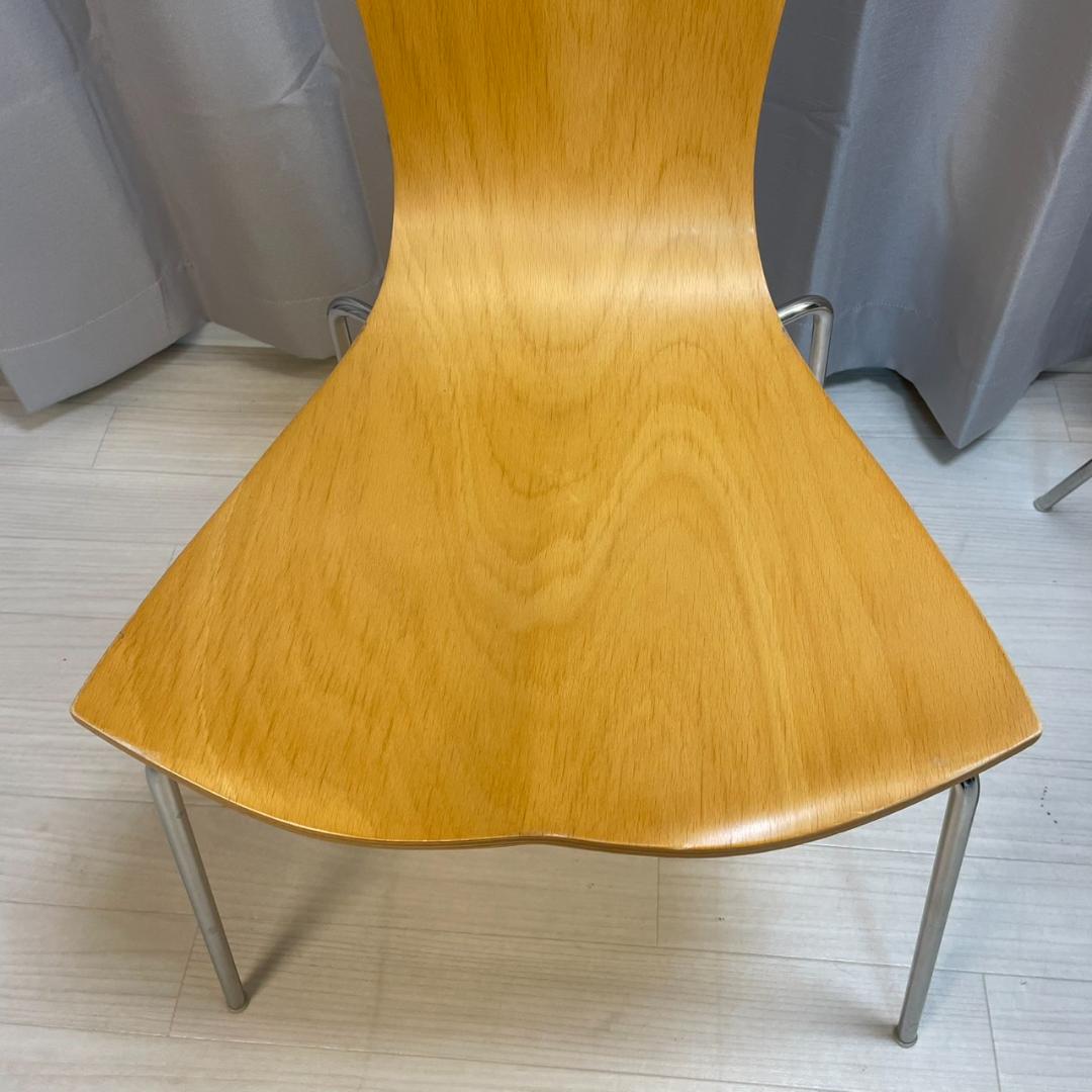 天童木工　スタッキングチェア　2脚セット