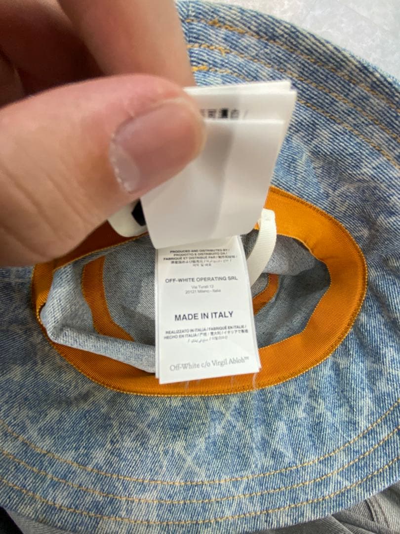【早い者勝ち】Off-White デニムバケットハット　モノグラム