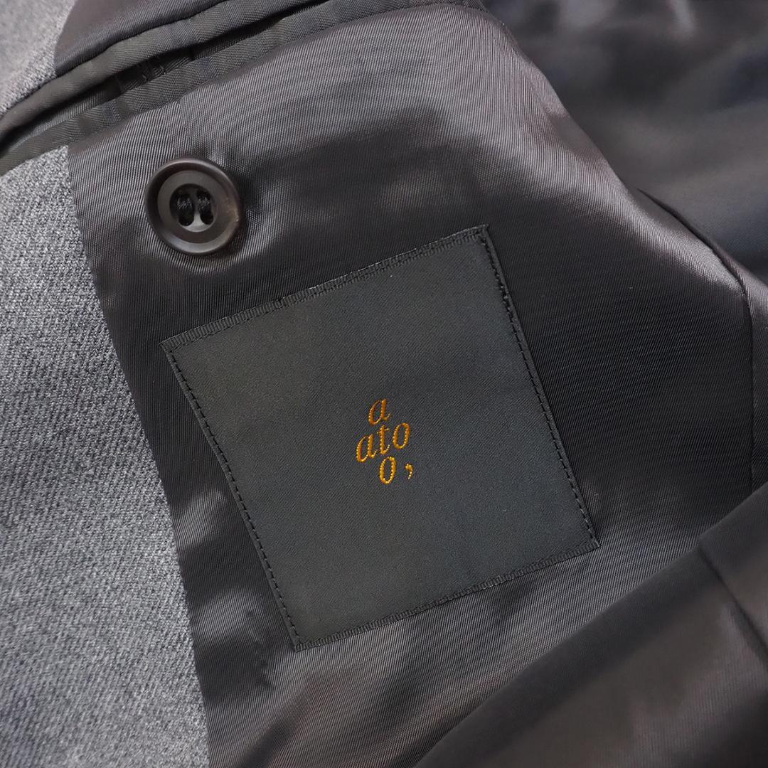 極美品【ato】48/ノーカラードレス セットアップ スーツ/デザイナーズ