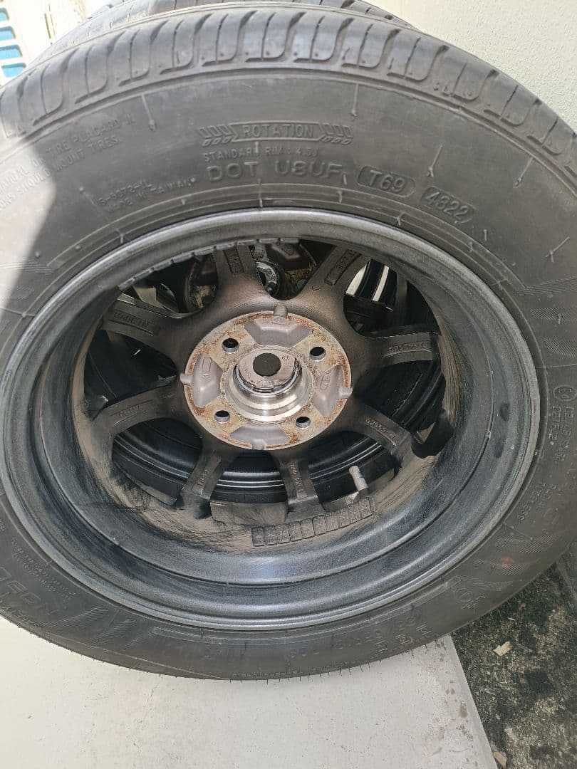 【手渡し限定】13インチ ホイール 155/65R13 夏タイヤ 4本セット