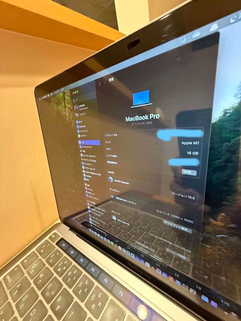 Macbook pro M1 16gb SSD1tb 美品