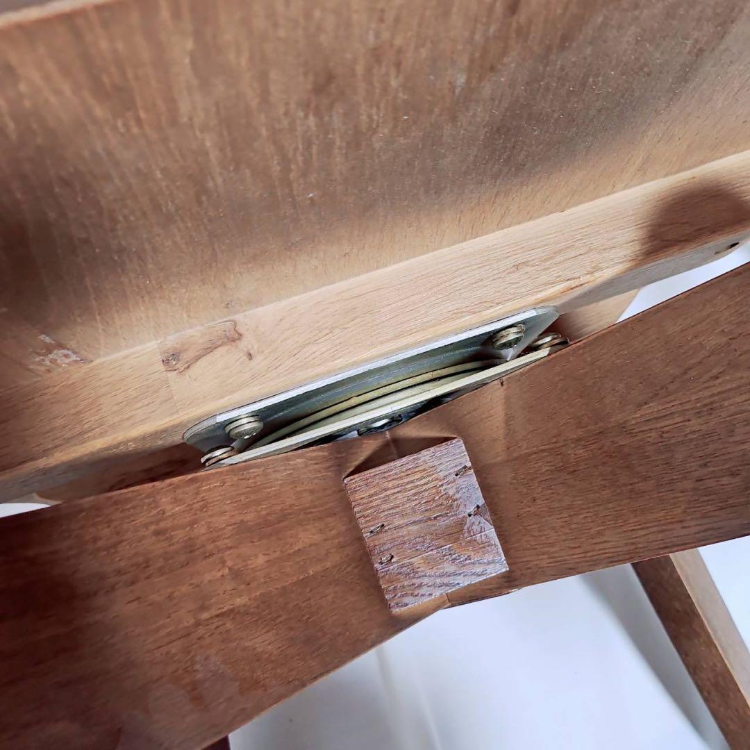 【アンティーク】飛騨家具 イバタインテリア 回転式ダイニングチェア 2脚セット