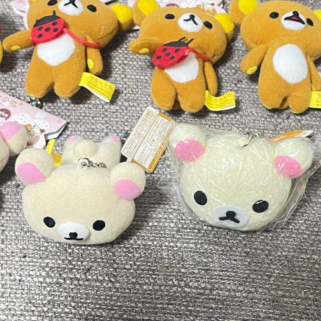 リラックマ　お外でごろん　おでかけマスコット　てんとう虫　苺　おまもり　カフェ