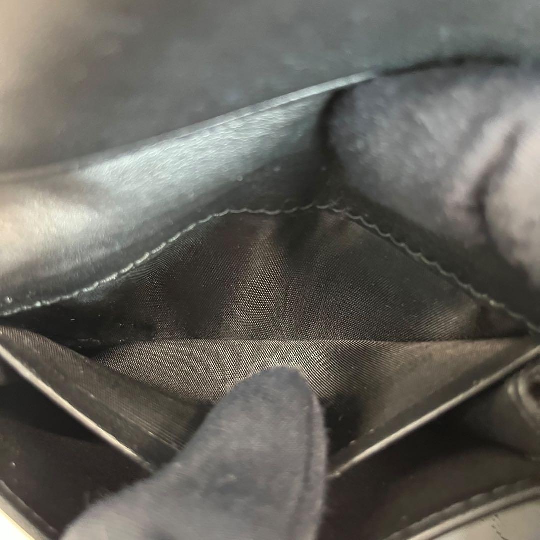 極美✨プラダ カードケース 名刺入れ ミニ財布 ヴィッテロムーブ ロゴ金具 黒