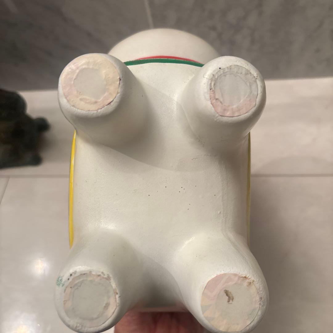 ヴィンテージ　伝統工芸品　お顔が可愛い過ぎる張子の犬の陶器