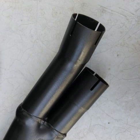 ゼファー1100 マフラー　集合管　ショート管　つや消しブラック