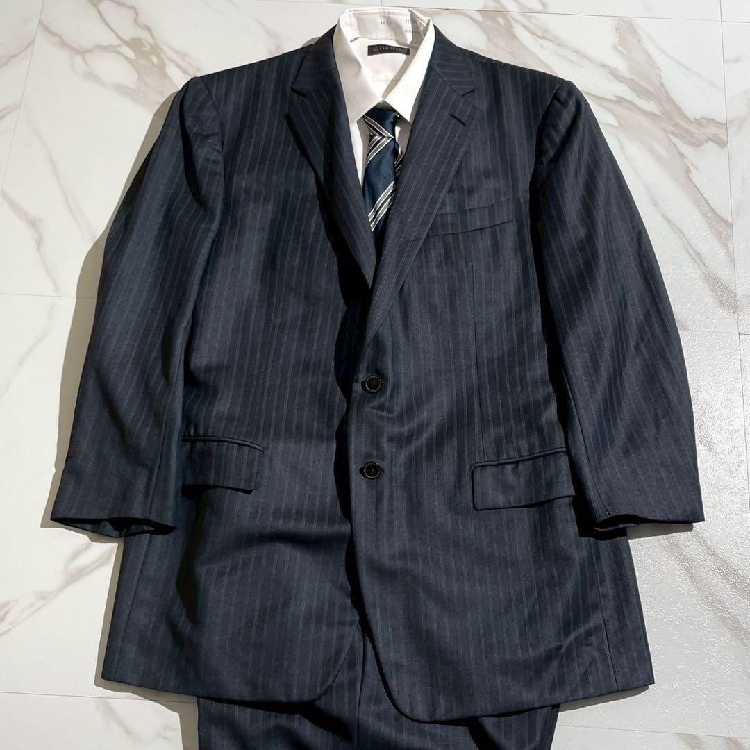 スーツ ゼニア生地 セットアップ イタリア製　高級感 XL相当　メンズ　ビジネス