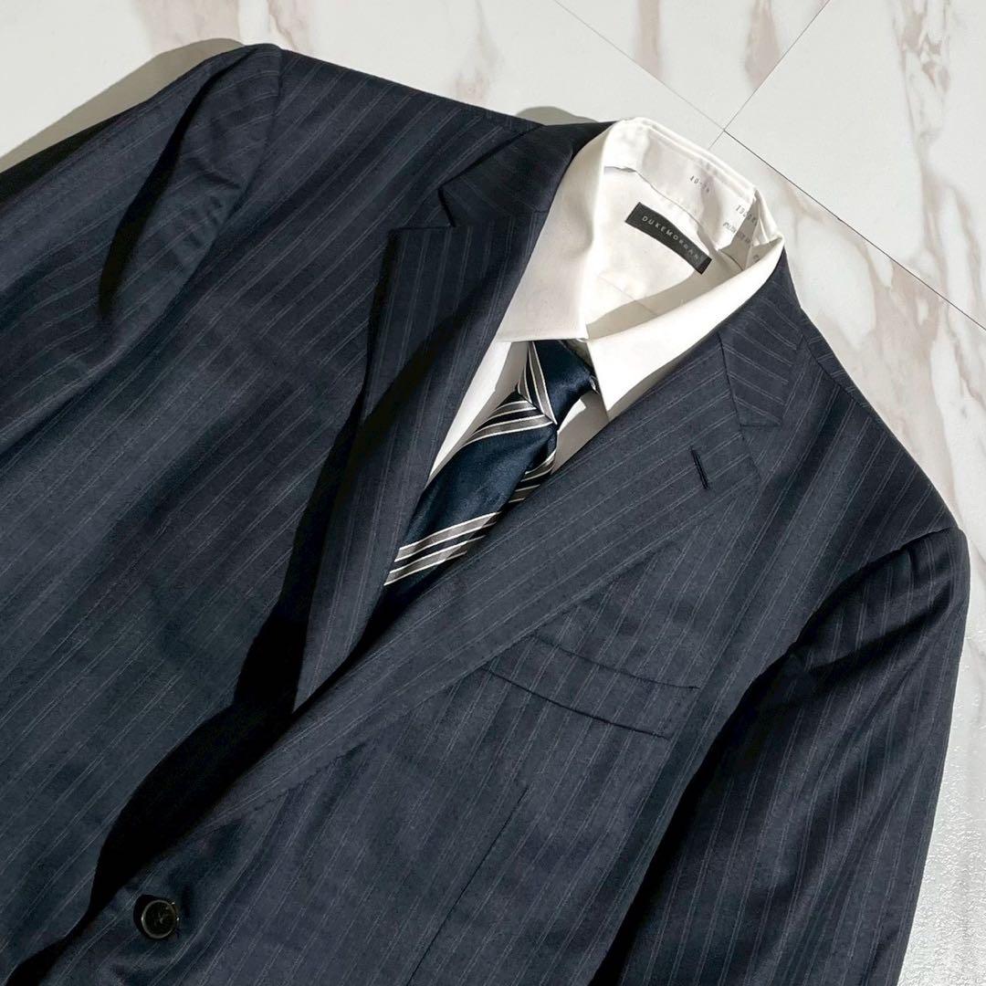 スーツ ゼニア生地 セットアップ イタリア製　高級感 XL相当　メンズ　ビジネス