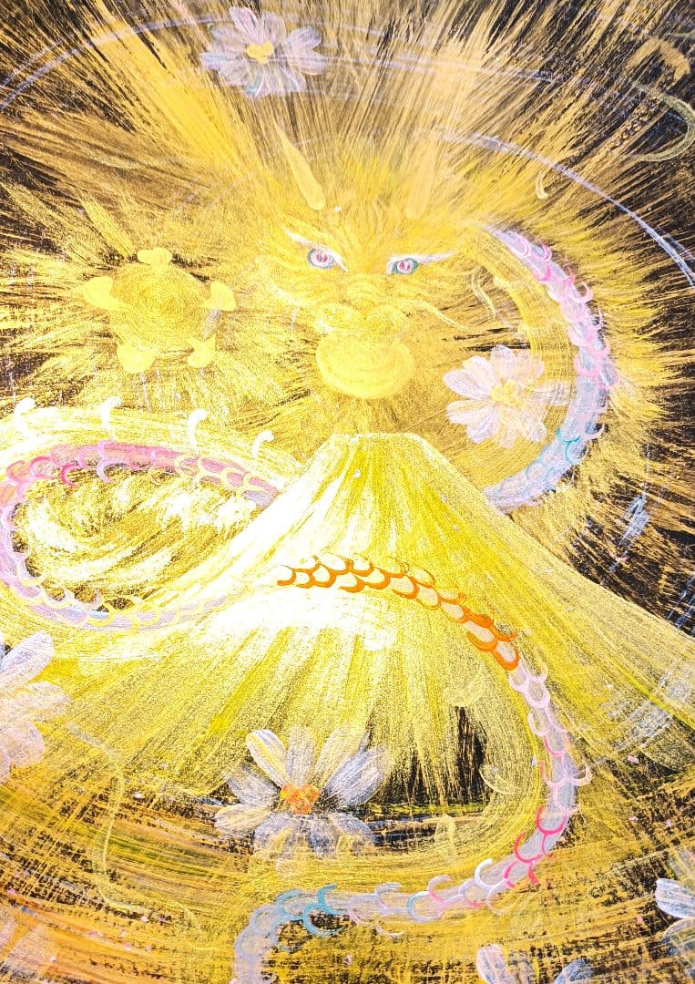 開運絵画　❀黄金龍錬金術❀再販不可限定品