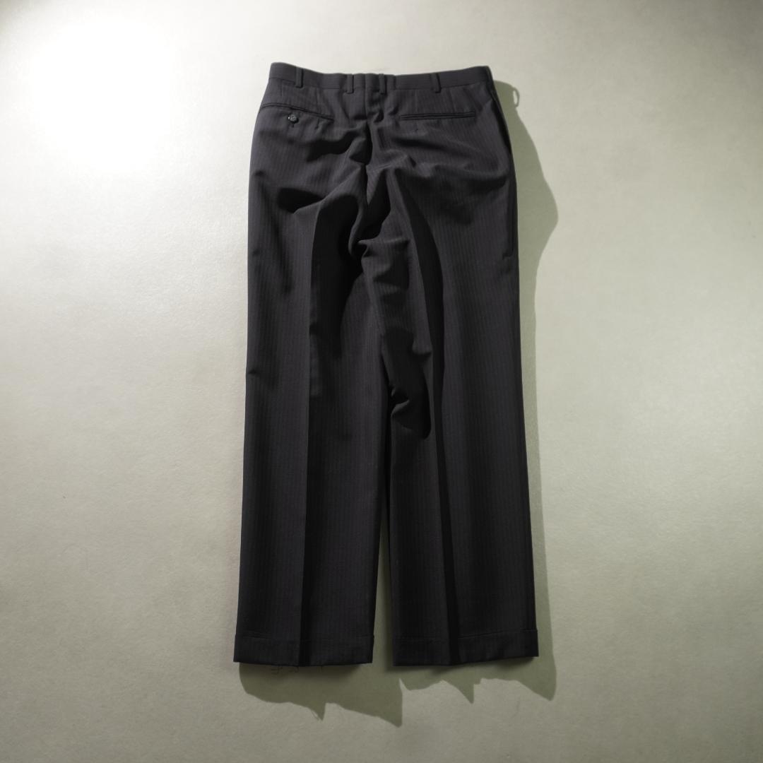 BALENCIAGA ストライプ柄シングルセットアップスーツ 黒/UW167