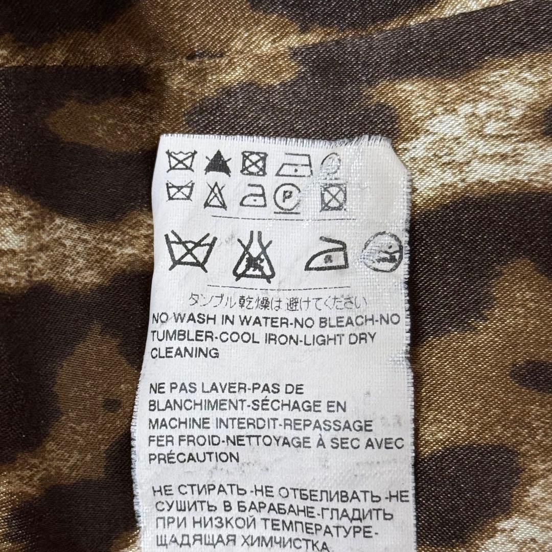 【ドルチェ＆ガッバーナ】レオパード柄テーラードジャケット（M）ブラック　シェイプ