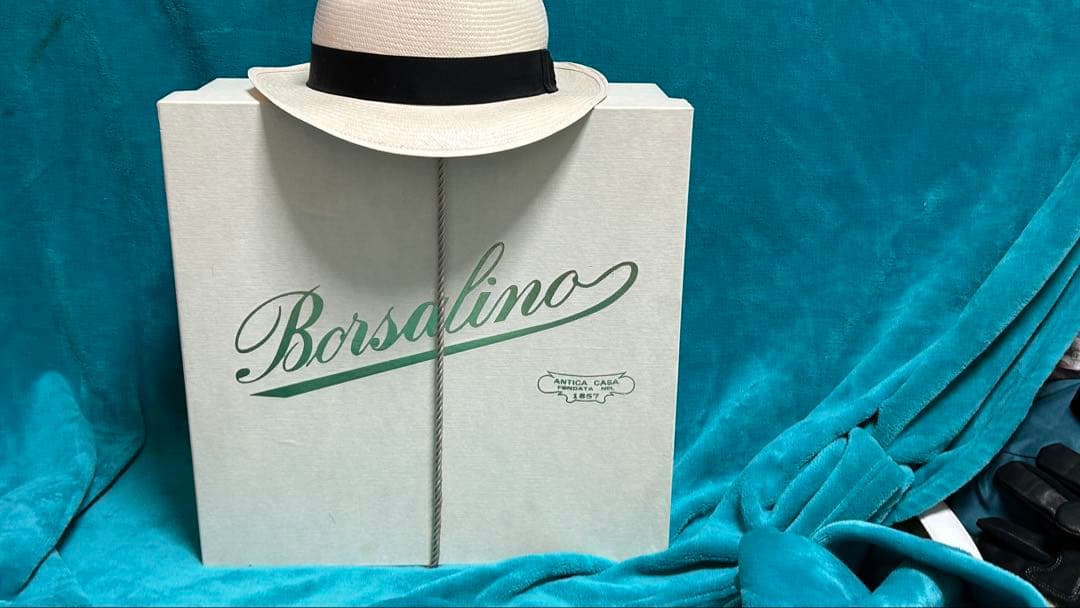 ち*ょ様 Borsalino [天然草☆本パナマ] 中折れパナマハツト