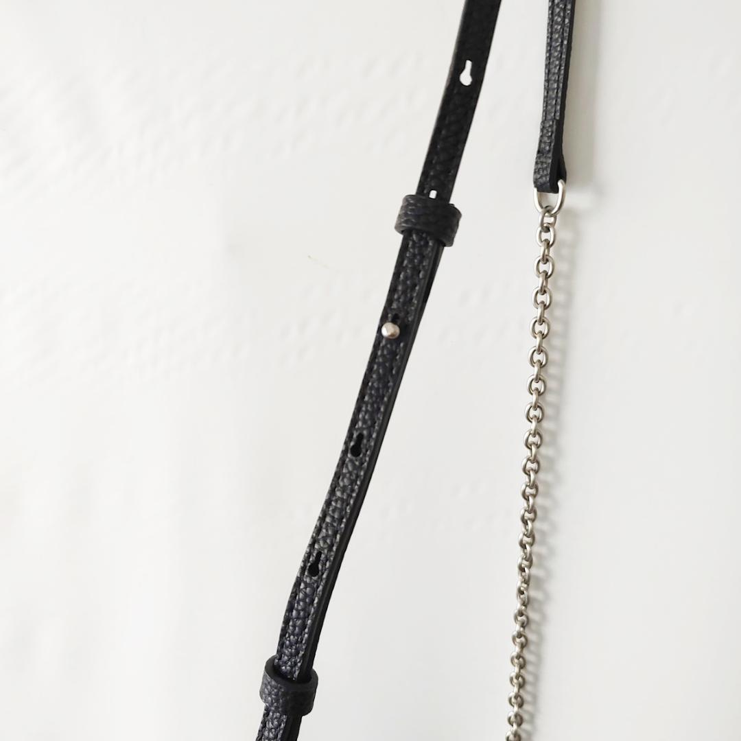 残1★【新品】CK ロゴ カルバンクライン チェーン クロスボディバッグ 黒