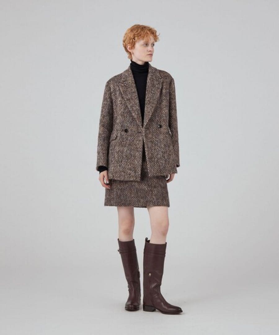 MACPHEE マカフィーモヘヤミックスシャギージャケットトゥモローランド 36