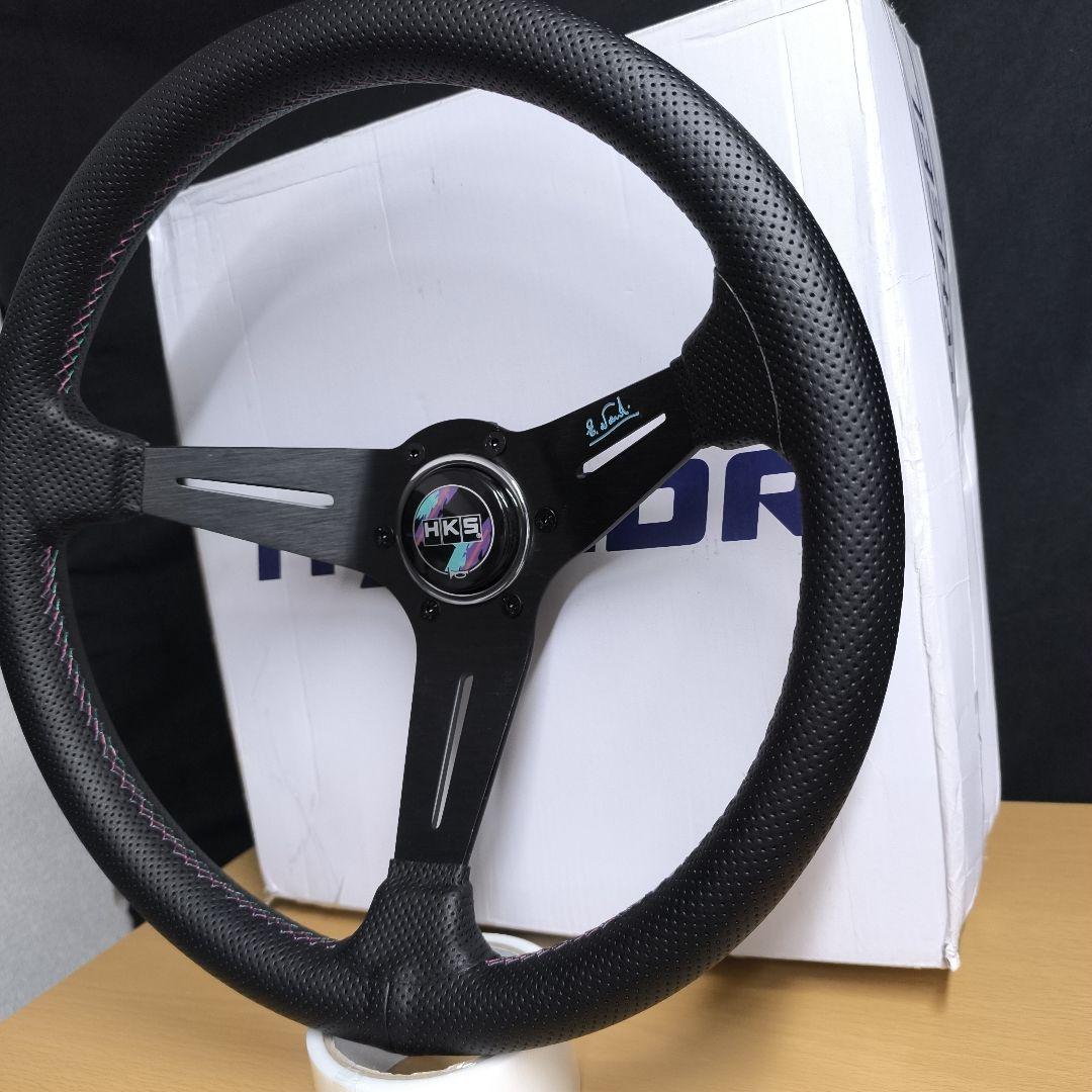 HKSタイプ　ステアリングホイール 350mmディープコーン85mm