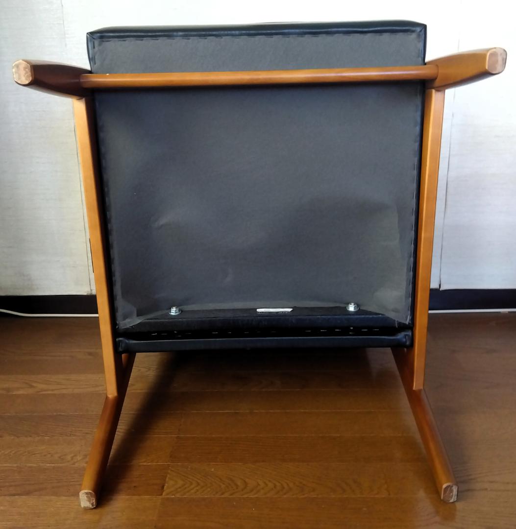 カリモク60 Kチェア 1シーター スタンダードブラック W36170BW ②