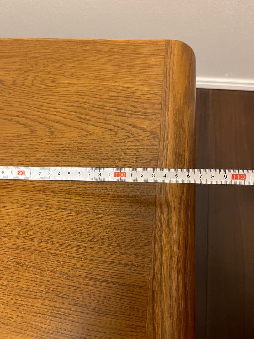 浜本工芸　天然木シンプルセンターテーブル 引き出し付き　1100