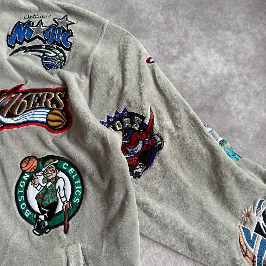 コムドットゆうた着用 unique NBA ベロアジャケット M コリア製
