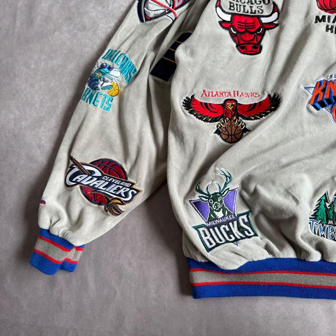 コムドットゆうた着用 unique NBA ベロアジャケット M コリア製