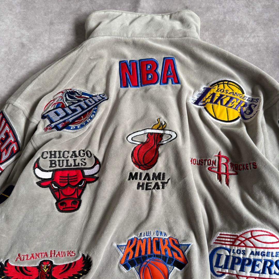 コムドットゆうた着用 unique NBA ベロアジャケット M コリア製