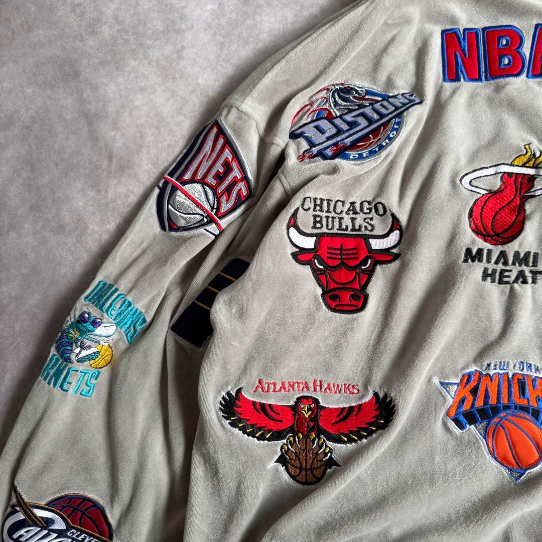 コムドットゆうた着用 unique NBA ベロアジャケット M コリア製
