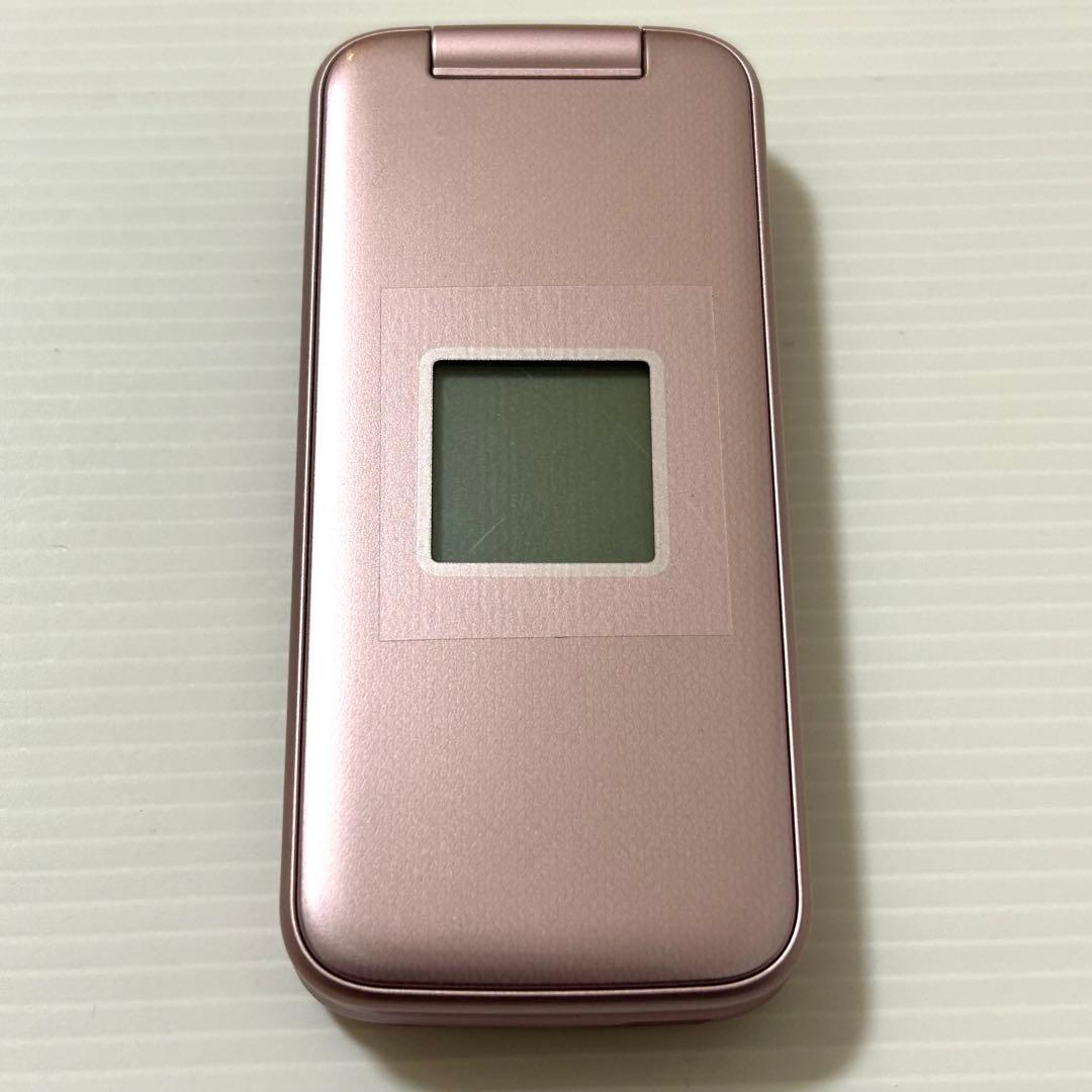 【美品】docomo らくらくホン F-01M ピンク 充電器＆卓上ホルダ付き