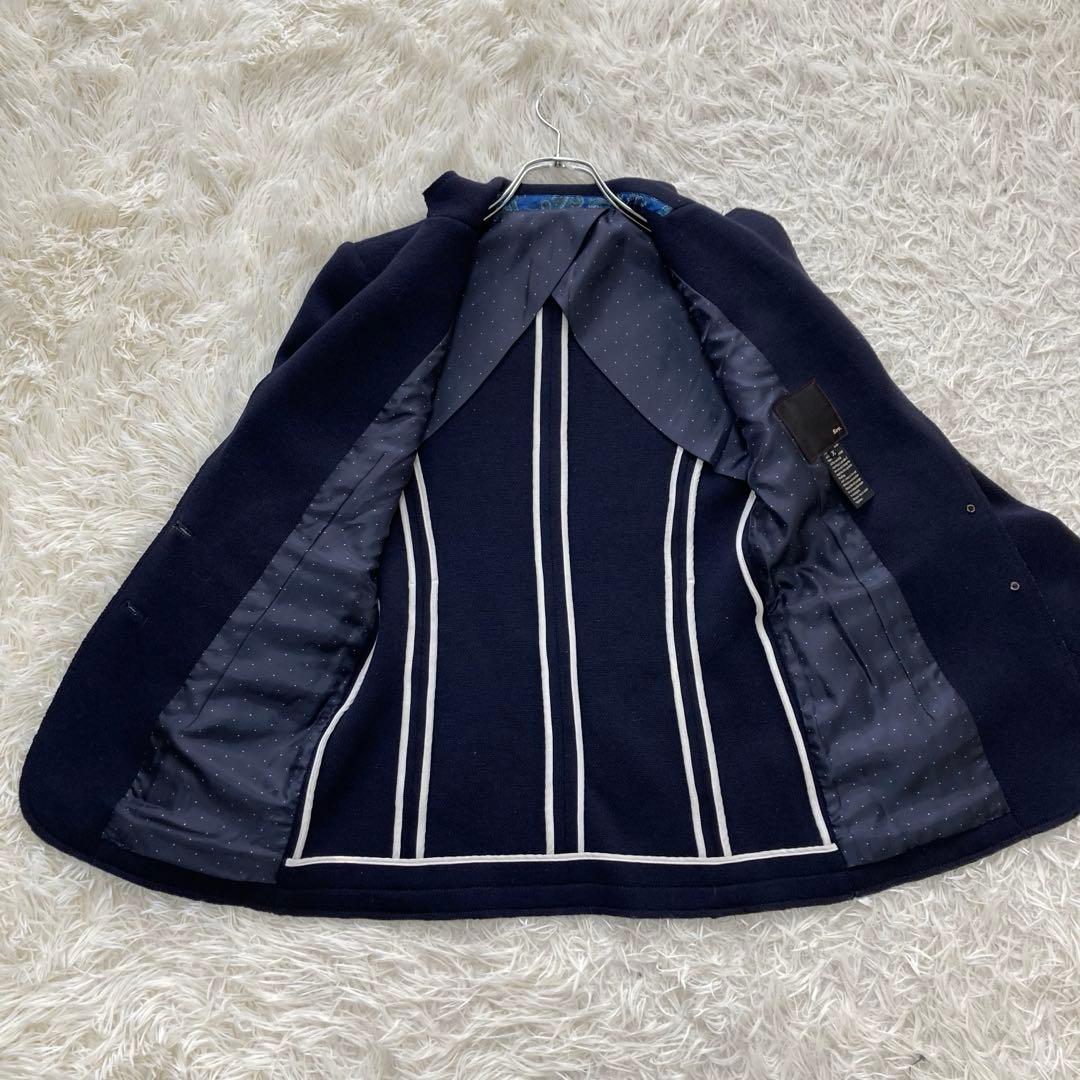 SOV. ✨紺ブレ　テーラードジャケット　　 ワッペン　金ボタン ビジュー