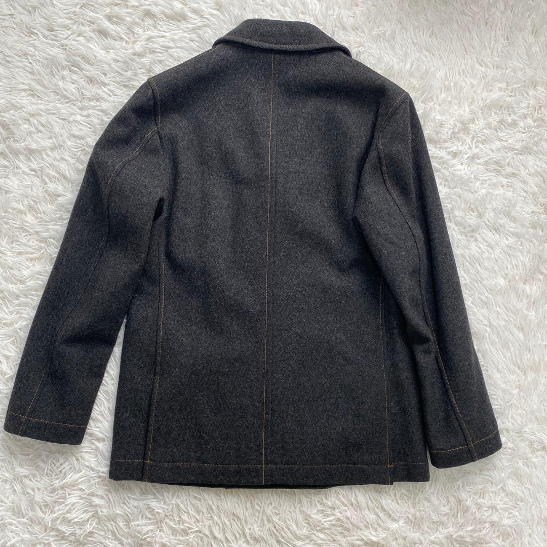 【極美品】BURBERRY BLACK LABELピーコート　グレー　M