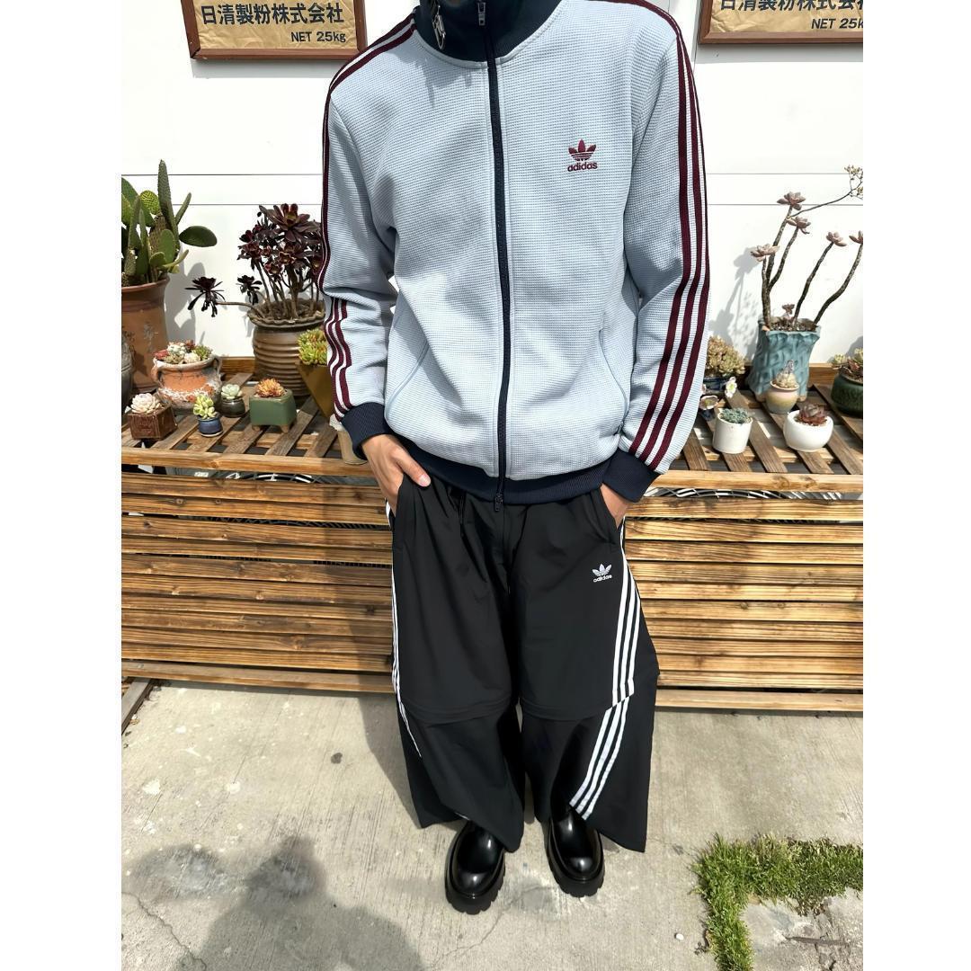 SALE✨ 2XL adidas トラックトップ ワッフル アディカラー グレー