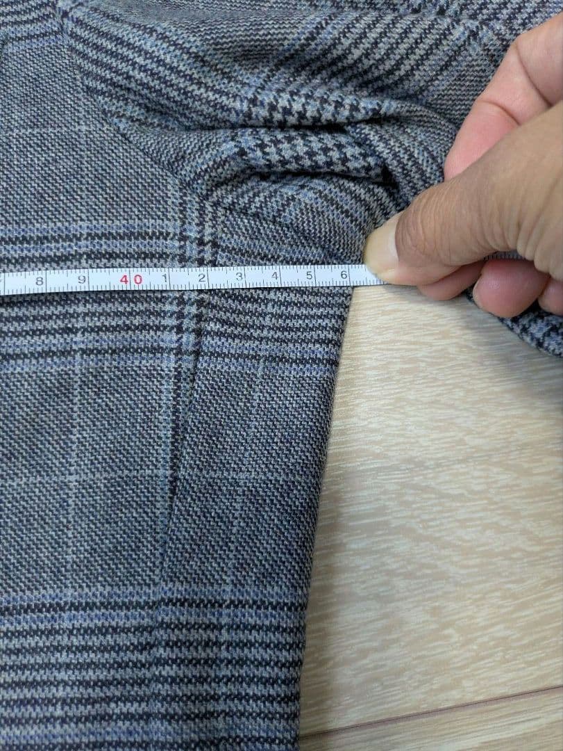 麻布テーラー　R&BLUES グレー チェック柄 ジャケット