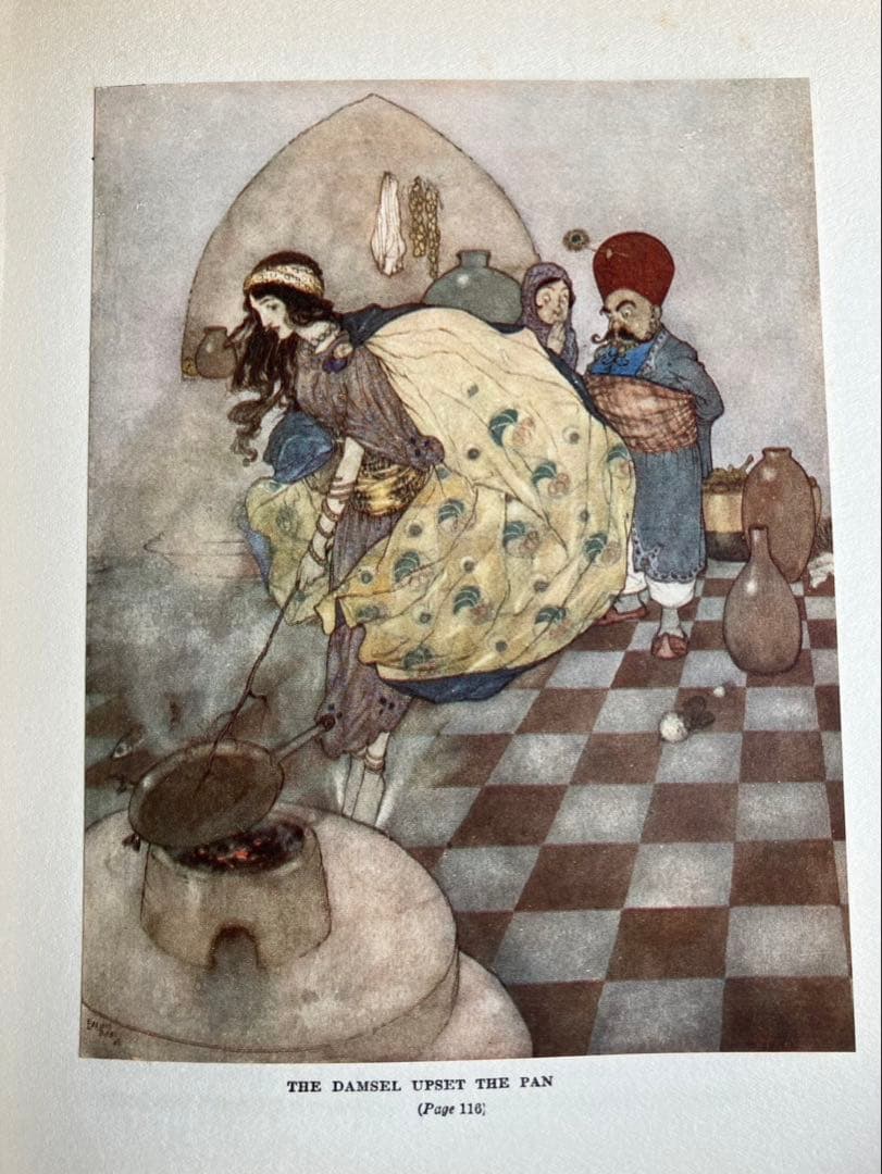 エドマンド・デュラック　貼込カラー挿絵20点　洋書アラビアンナイト