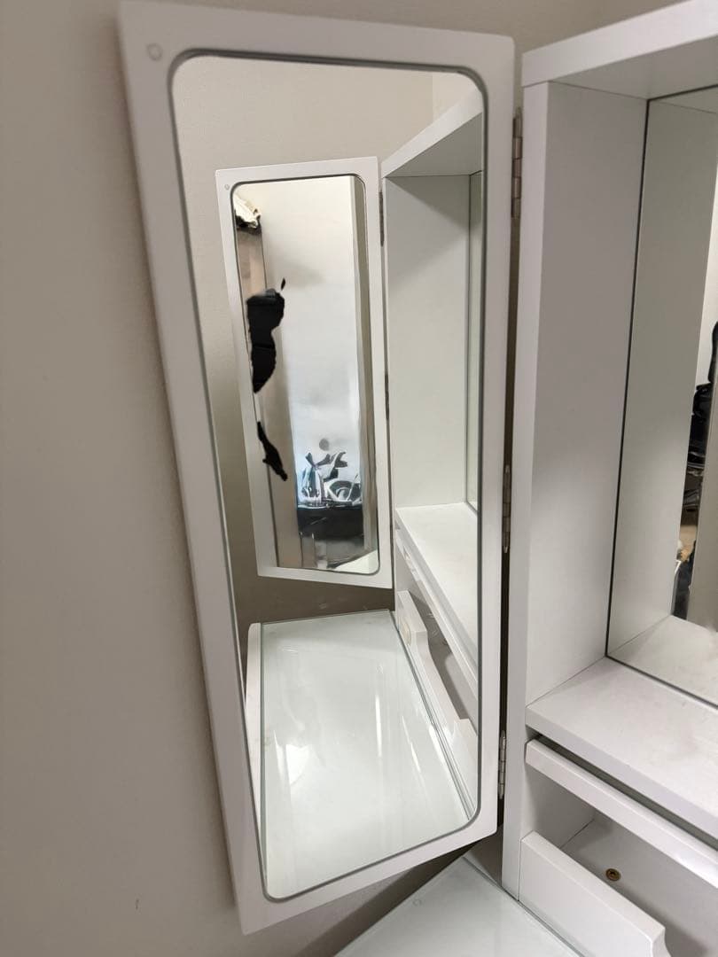 三面鏡ドレッサー　ニトリ　ホワイト