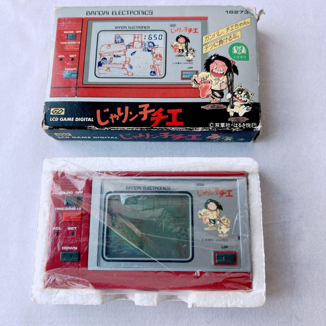 希少✨バンダイ じゃりン子チエ ゲームウォッチ　昭和レトロ　箱、取説、袋付