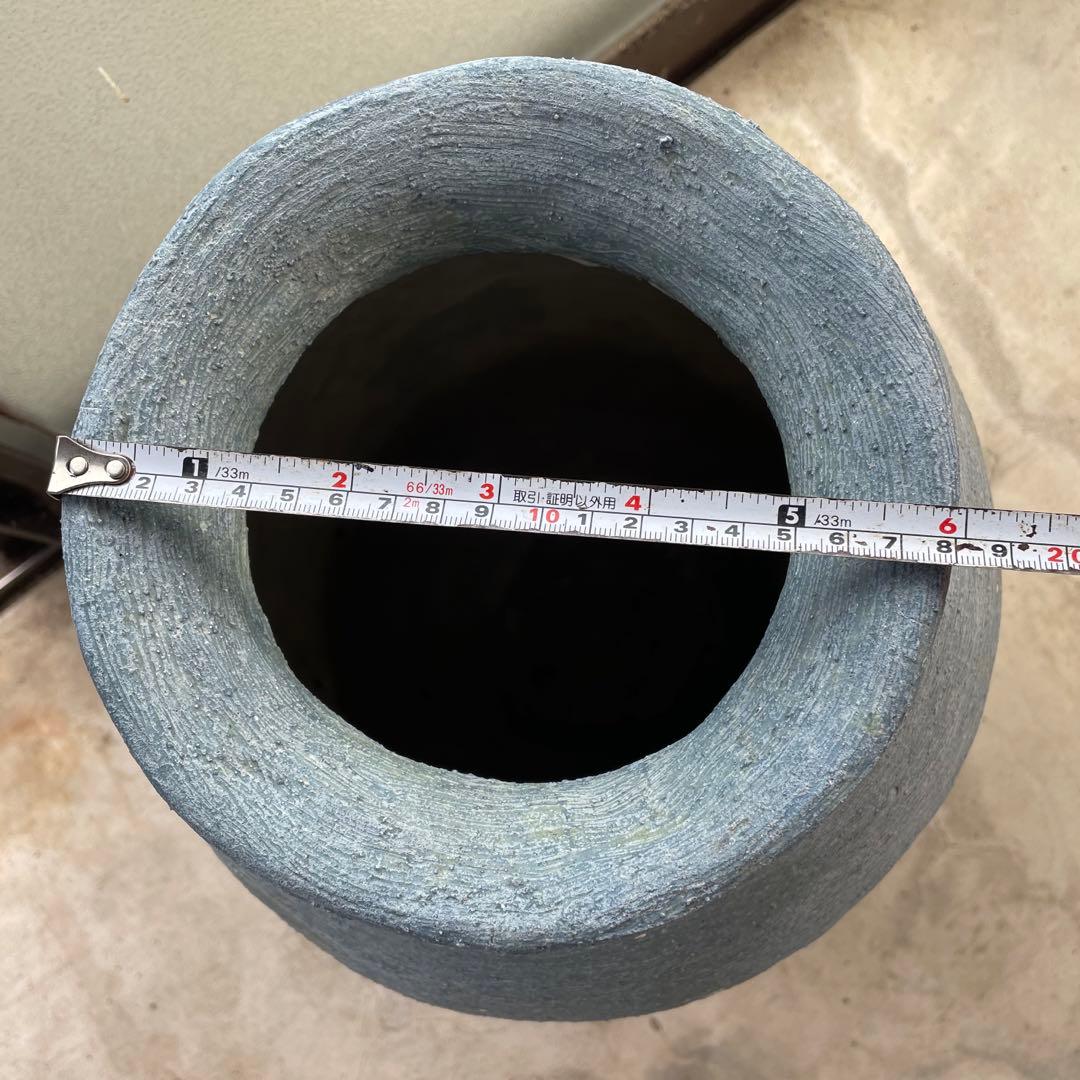 壺 傘立て 花器 高さ(約)43㎝ ビンテージ 昭和レトロ オブジェ