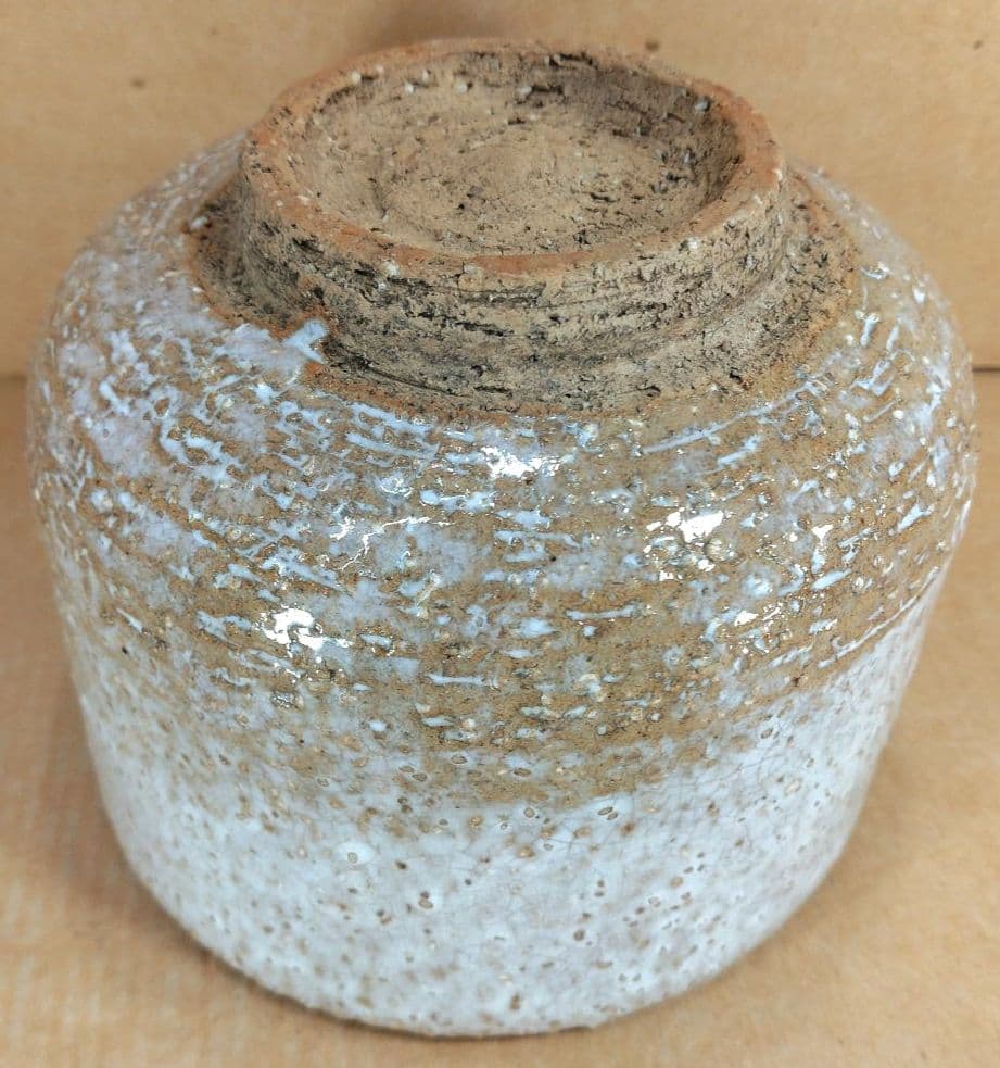 十代三輪休雪 萩茶碗 裏千家十五代鵬雲斎書付共箱 栞 萩焼 無傷美品 三輪休和