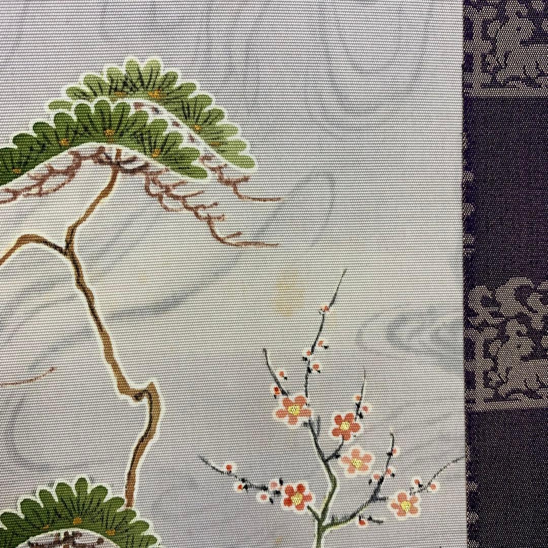 掛軸 田中鈴夫 友禅織 琵琶姫 共箱 染め物 伝統工芸