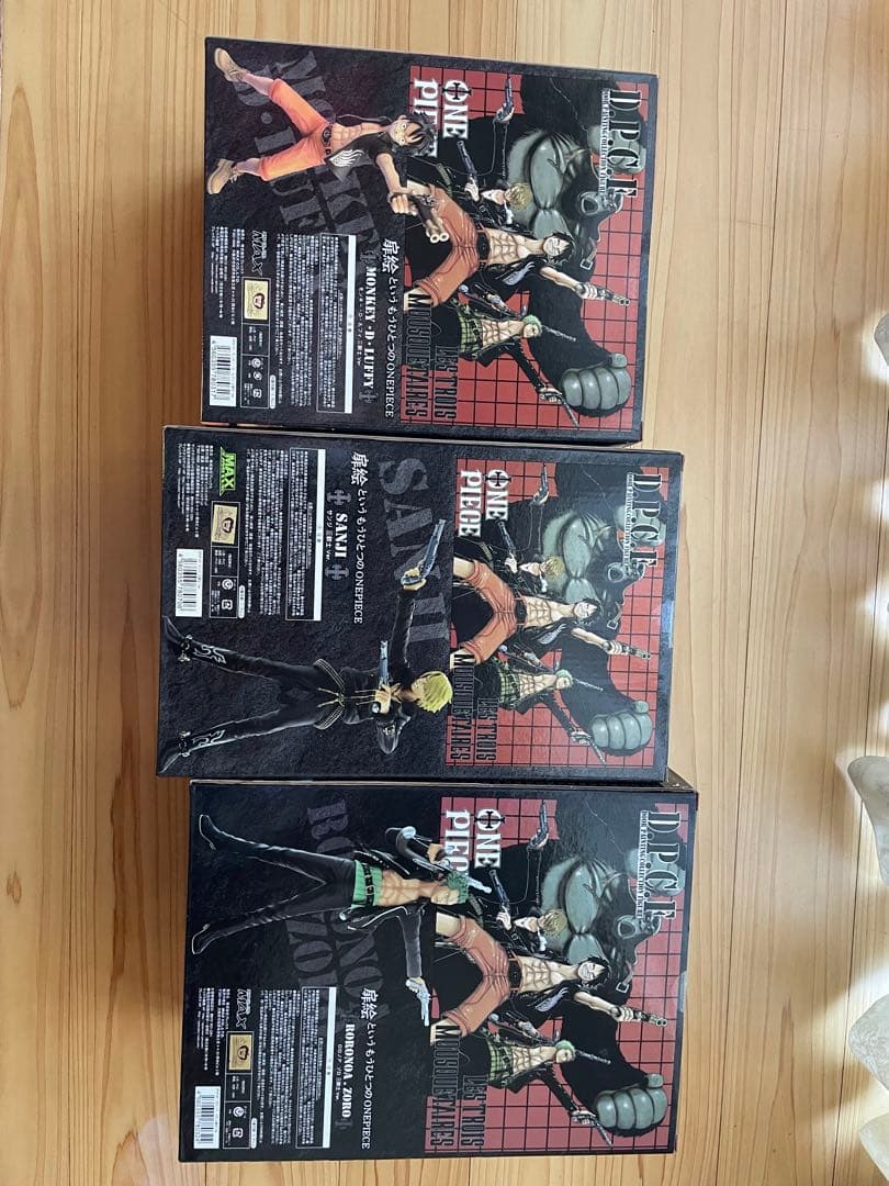 ワンピース　DPCF 三銃士 ver.1.5 ルフィ　サンジ　ゾロ　フィギュア