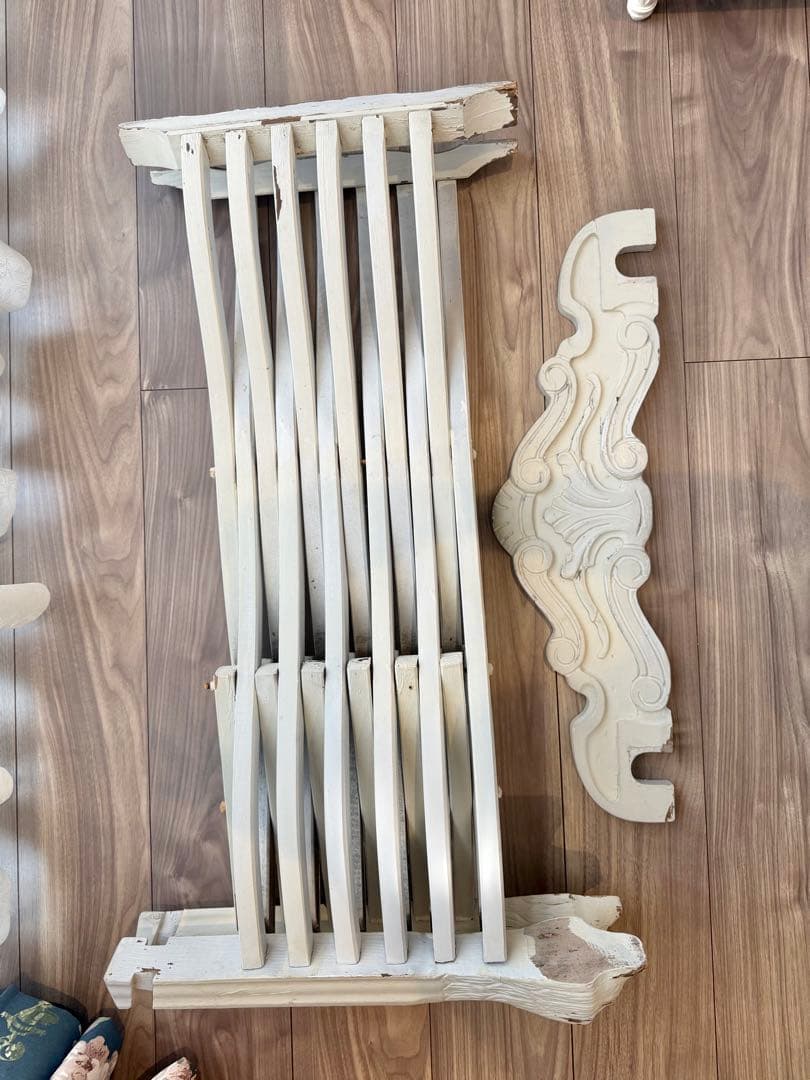 【本日限定】フランス アンティーク サボナローラチェア X脚 折りたたみ椅子