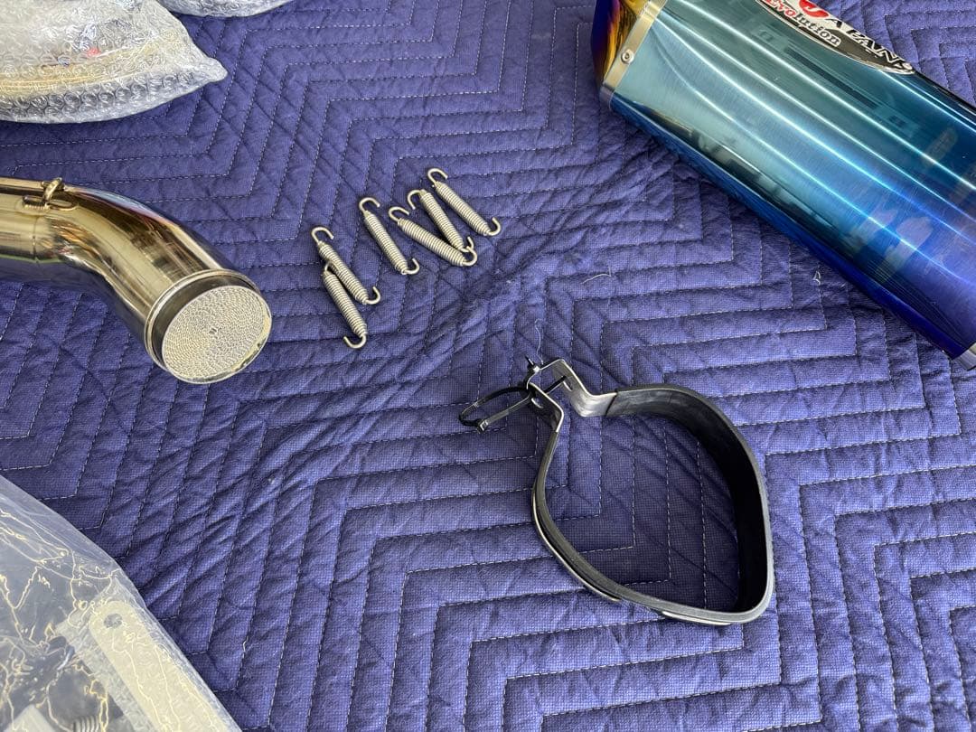 Z900RS BEET フルエキ ブルーチタン エキパイ仮組のみ