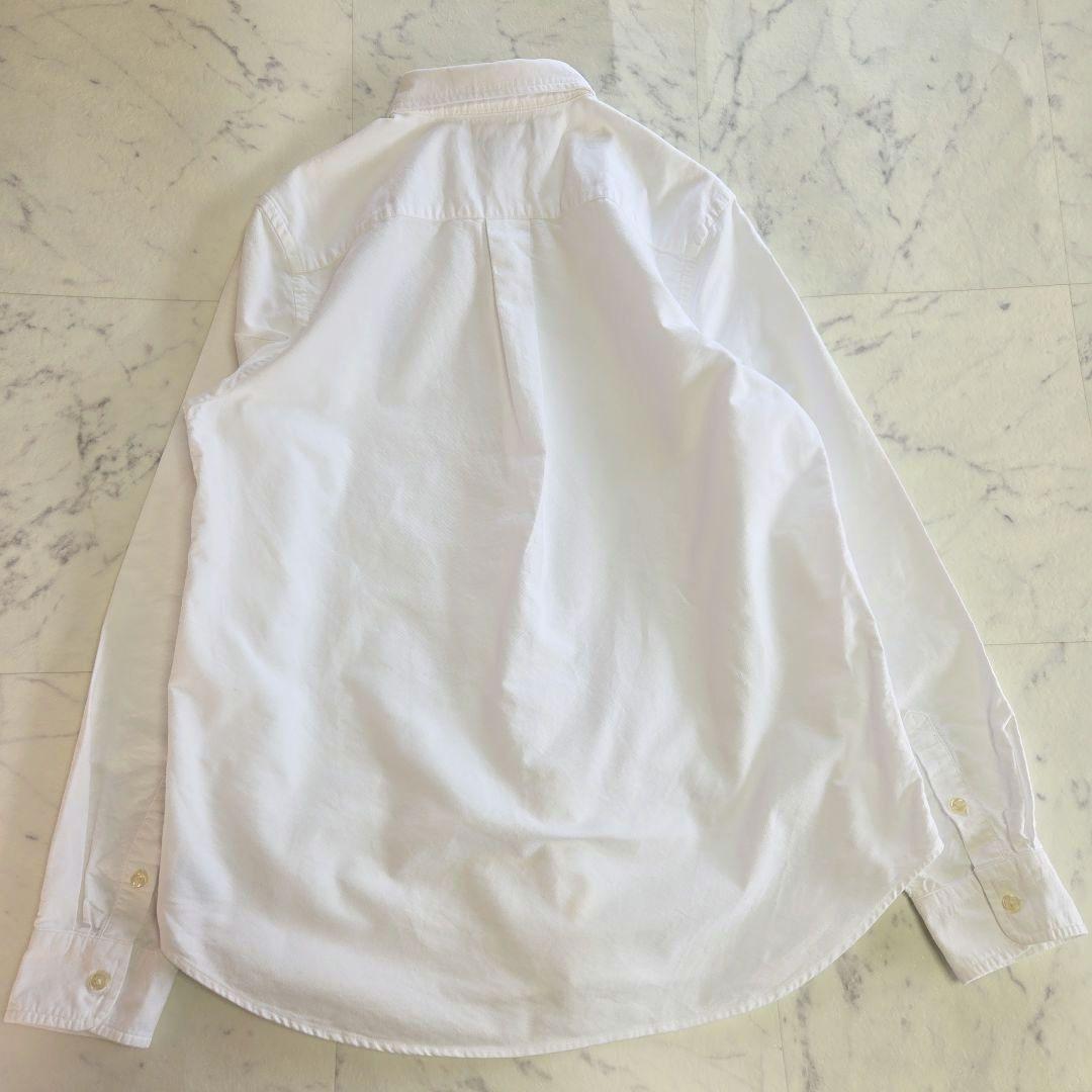 ラルフローレン 白 ホワイト 長袖シャツ ビッグポニー刺繍 L相当