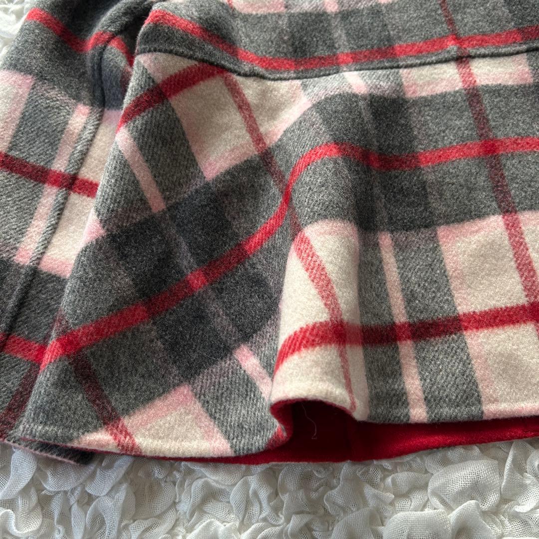 M'S GRACY エムズグレイシー　チェックｘ無地リバーシブルジャケット