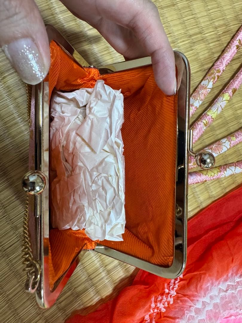 値下げ七五三着物　七歳　正絹フルセット　マリ柄黒