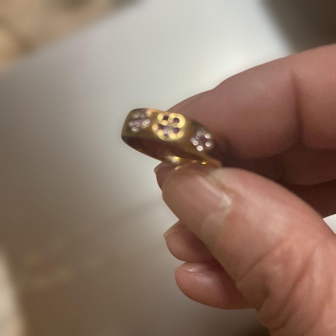 こうや　遺品整理　ネックレス　指輪　刻印あり　ゴールド色