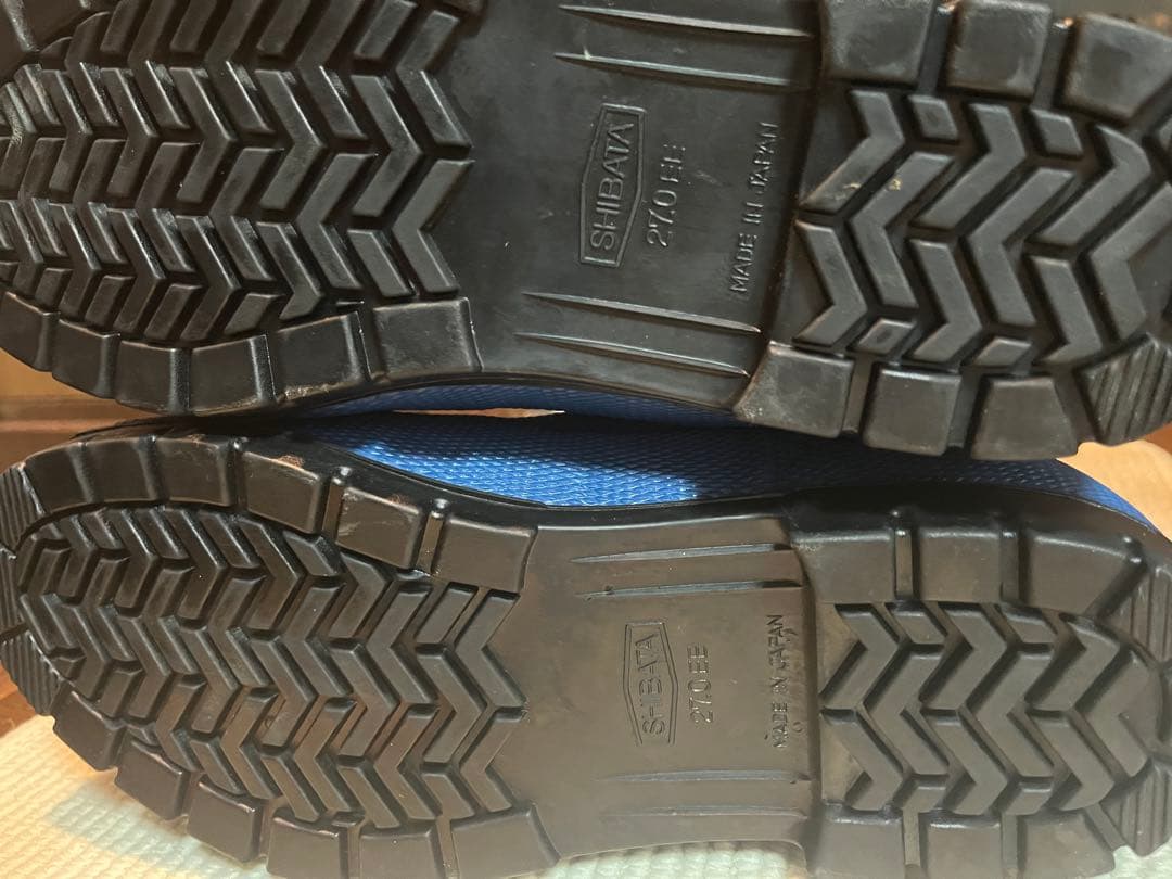 【ワリオ】シバタ工業冷蔵庫安全長靴先芯入　ネイビー