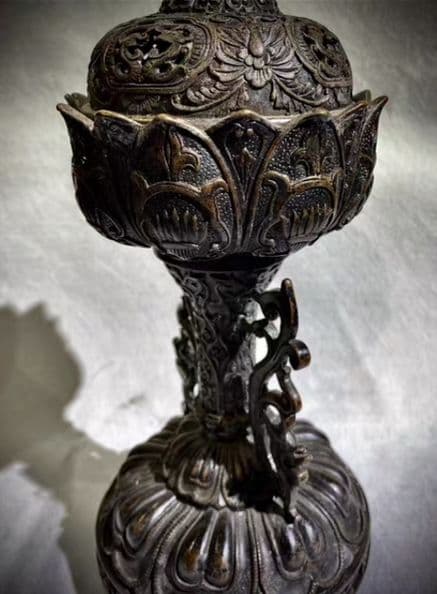 銅器 仏教 八宝 香炉古美術 コレクション品 銅製 工芸品 彫刻装飾品置物