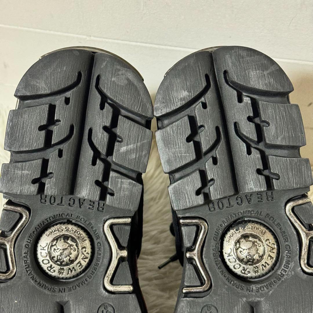 未使用品✨NEW ROCK ニューロック ファイアーパターン　エンジニアブーツ