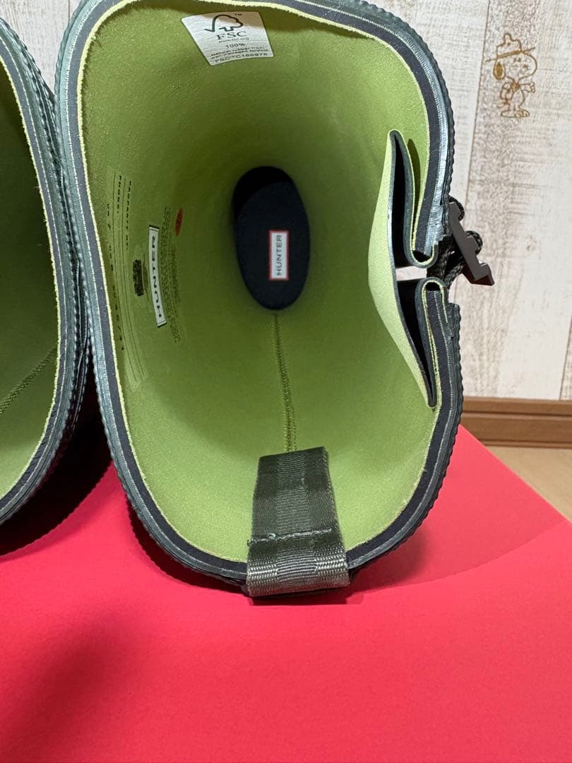 専用 25.5〜26㎝☆新品HUNTERレインブーツUK7 ハンターバルモバル