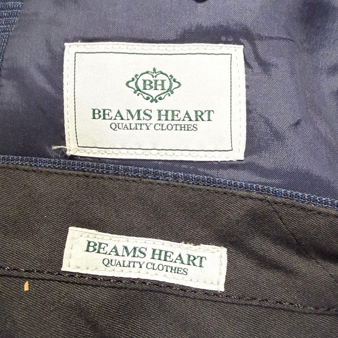 BEAMS HERT セットアップ グレンチェック ペンチェック ネイビー 44