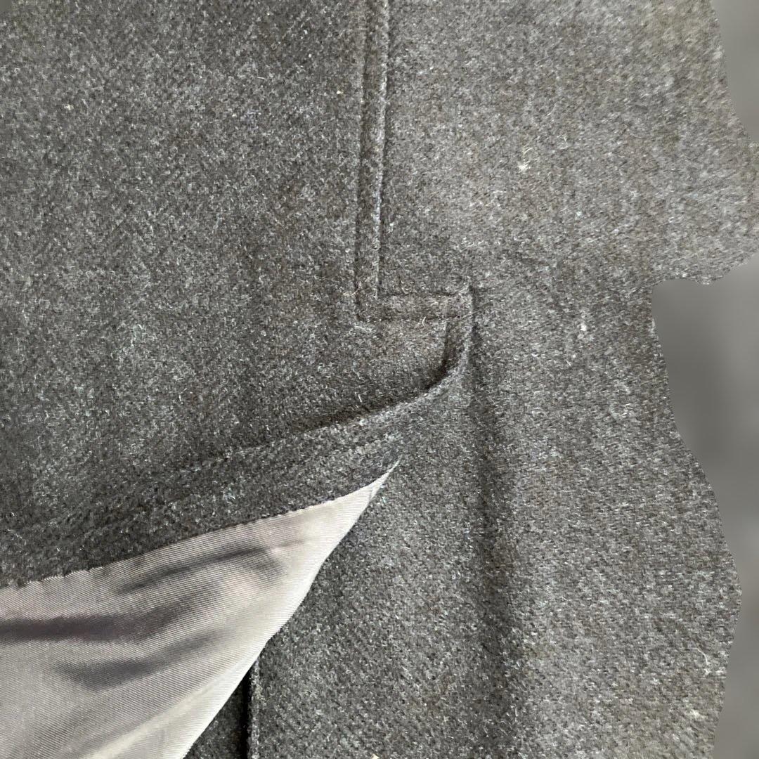 DPI製　オーダー3ピース　ブリティッシュウール　ネイビー　ヘリンボーン　BB6