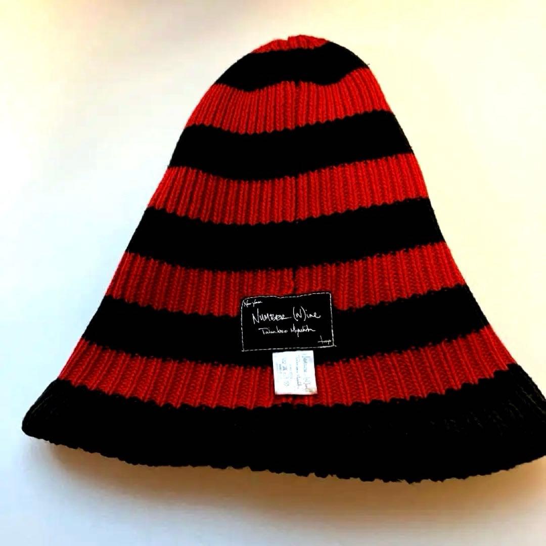 NUMBER(N)INE : 00s 03AW カート期 バルーンキャップ黒 赤